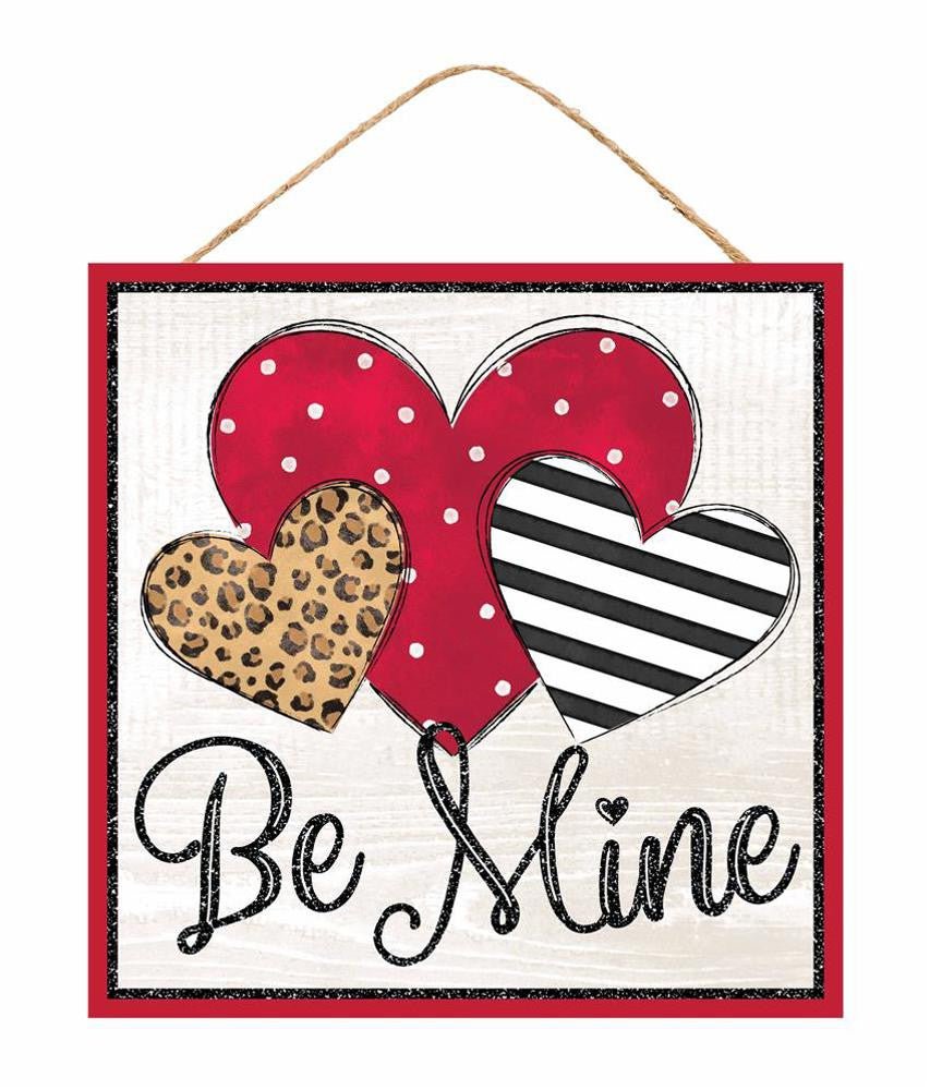 10" Be Mine Hearts Sign - AP8990 - The Wreath Shop