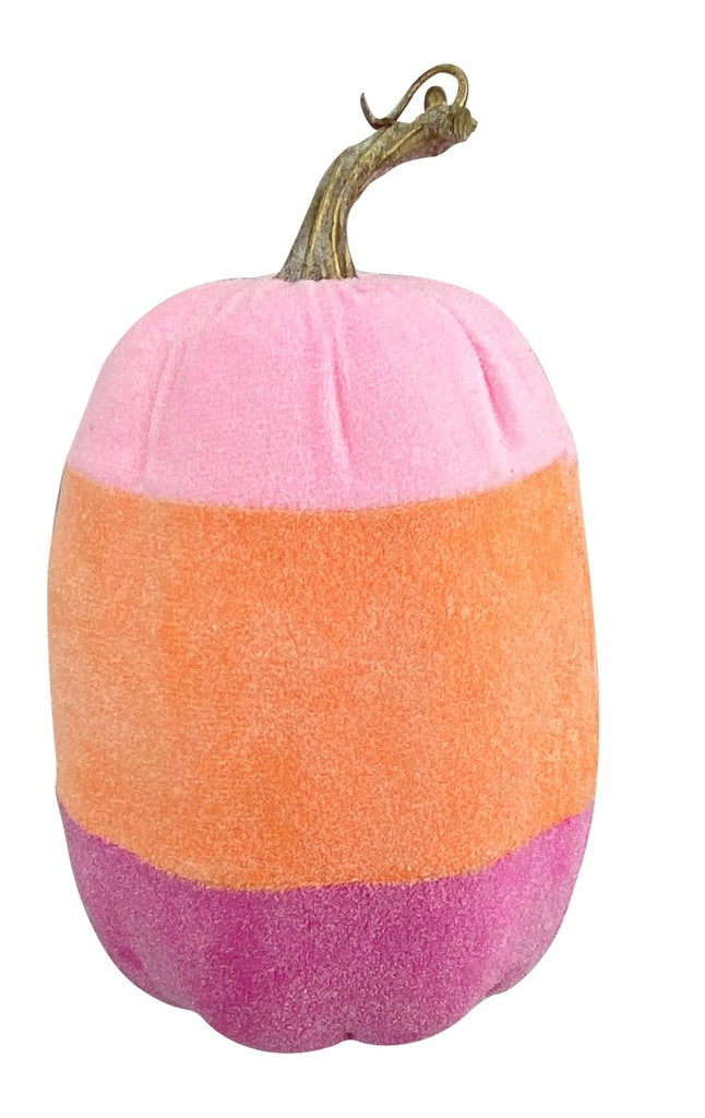 10" Candy Corn Pumpkin: Pink/Orange - 56696PKORBT - The Wreath Shop