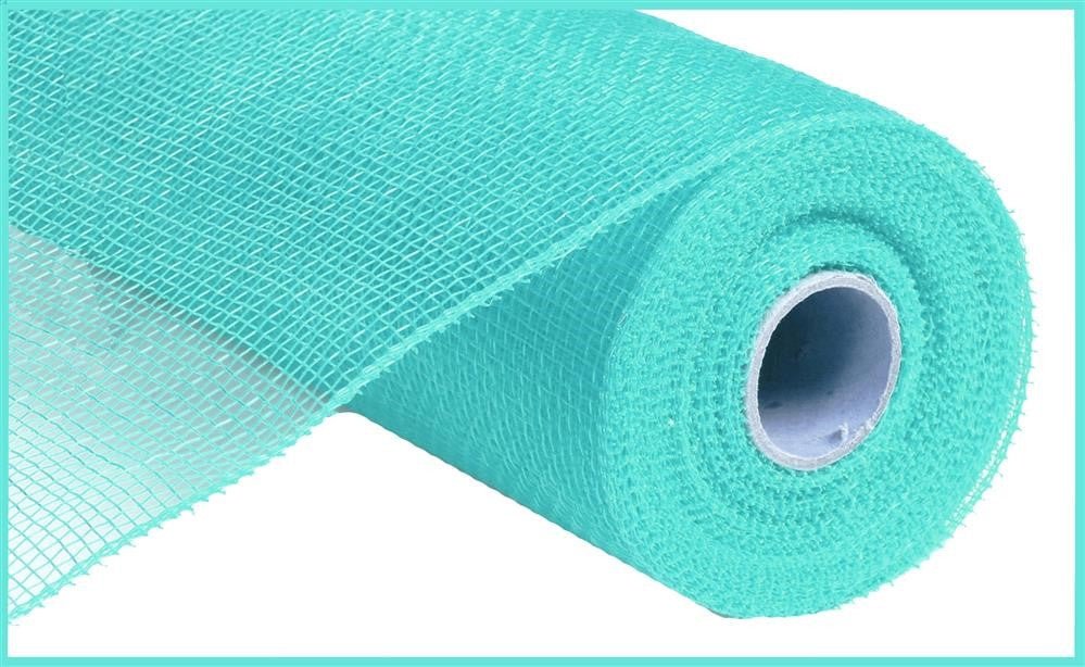 10" Deco Poly Mesh: Turquoise Green - RE1302MK - The Wreath Shop