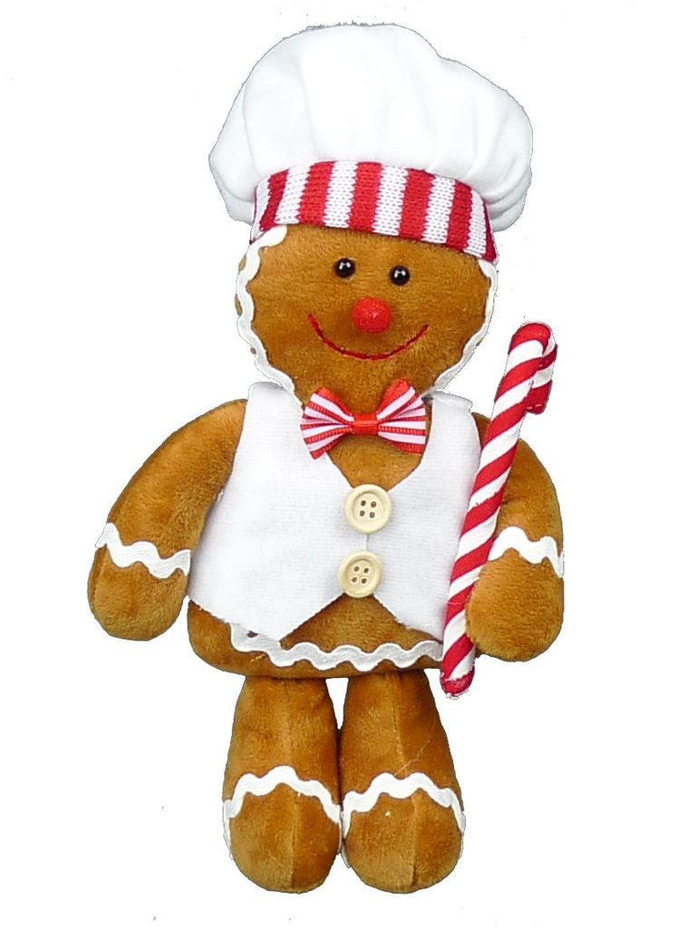 10" Plush Gingerbread Chef - 84441BN - The Wreath Shop