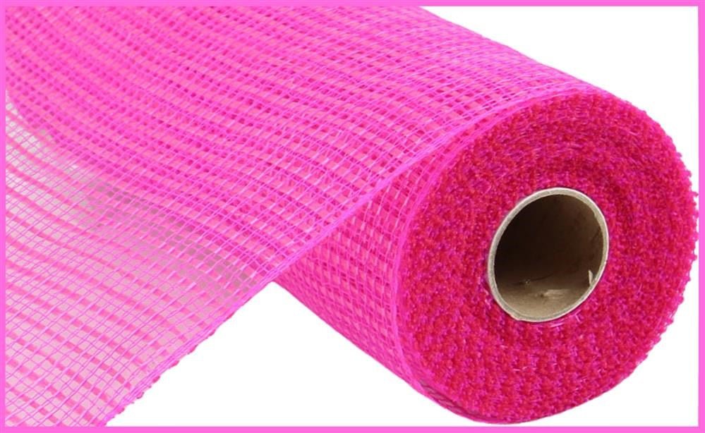 10" Wide Strip Deco Poly Mesh: Hot Pink - RE890011 - The Wreath Shop