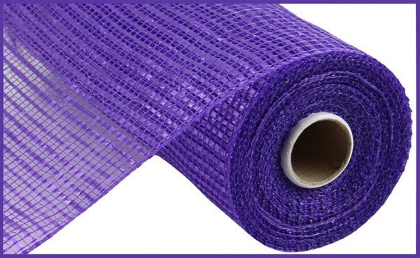 10" Wide Strip Deco Poly Mesh: Purple - RE890023 - The Wreath Shop