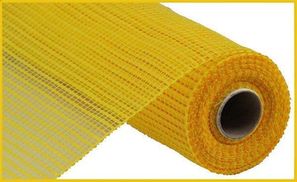 10" Wide Strip Deco Poly Mesh: Yellow - RE890029 - The Wreath Shop
