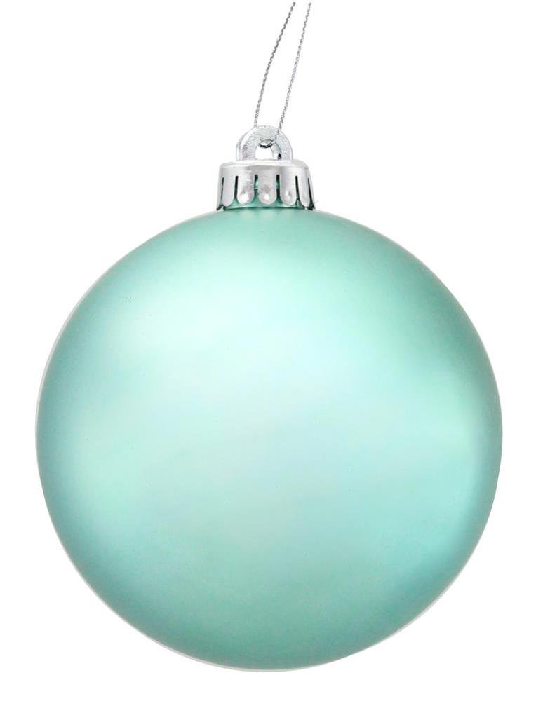 100mm Ball Ornament: Matte Lt Turquoise - XH2601HE - The Wreath Shop