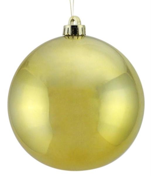 100mm VP Smooth Ball Ornament: Gold - XH100208 - The Wreath Shop