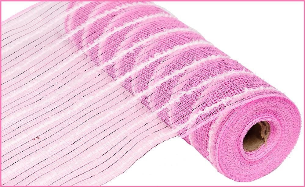 10.5" Metallic Cotton Drift Mesh: Pink - 10yds - RY810063 - The Wreath Shop