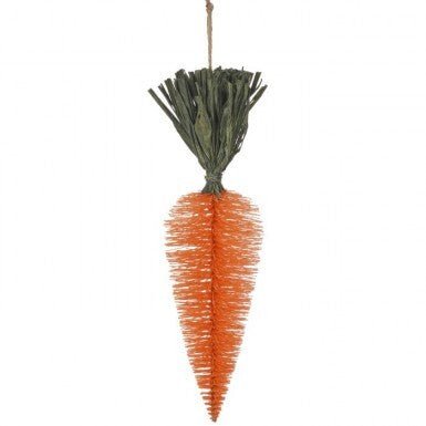 11" Glitter Bristle Carrot - MT26030 - The Wreath Shop