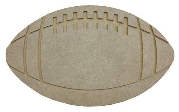 11" Wooden Football, Unfinished - AB2340 - The Wreath Shop