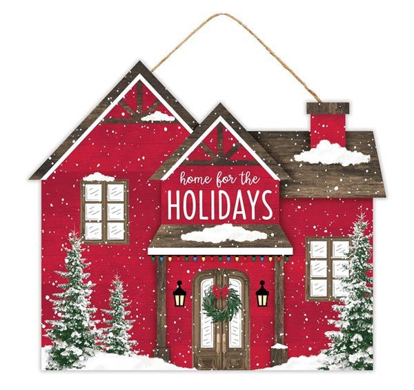 11.25" Home for the Holidays House Sign - AP7174 - The Wreath Shop