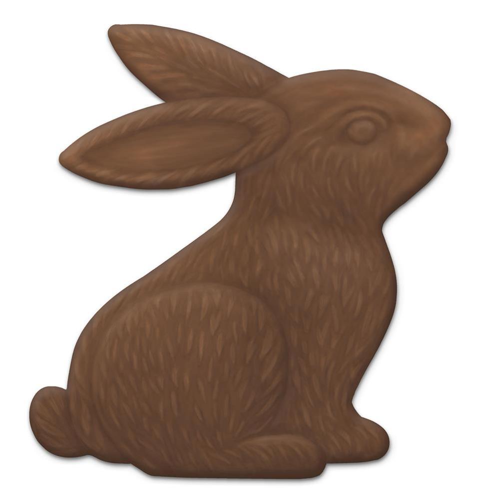 12" Metal Chocolate Bunny Sign - MD126876 - The Wreath Shop