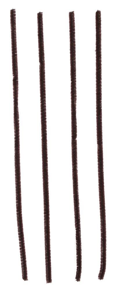 12" x 6mm Chenille Stems: Brown (100) - MA200104 - The Wreath Shop