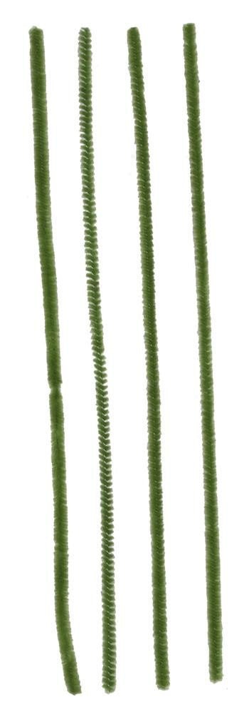 12" x 6mm Chenille Stems: Moss Green (100) - MA200130 - The Wreath Shop