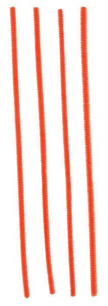 12" x 6mm Chenille Stems: Orange (100) - MA200120 - The Wreath Shop