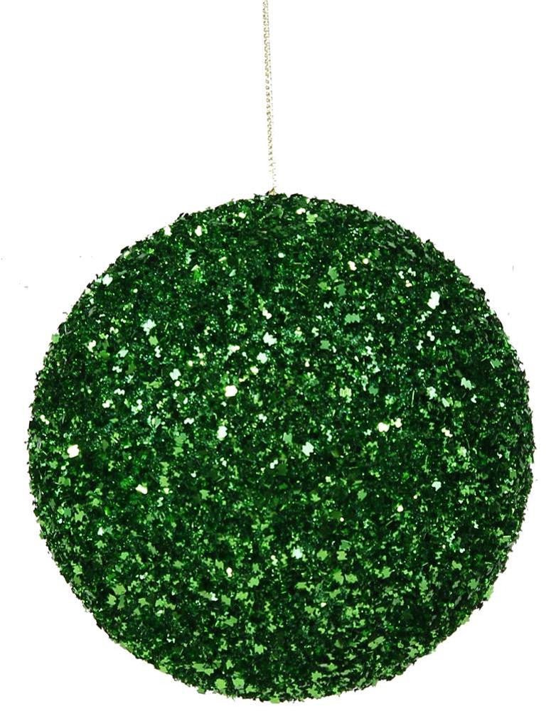 120mm Emerald Green Tinsel Ornament - XJ430106 - The Wreath Shop