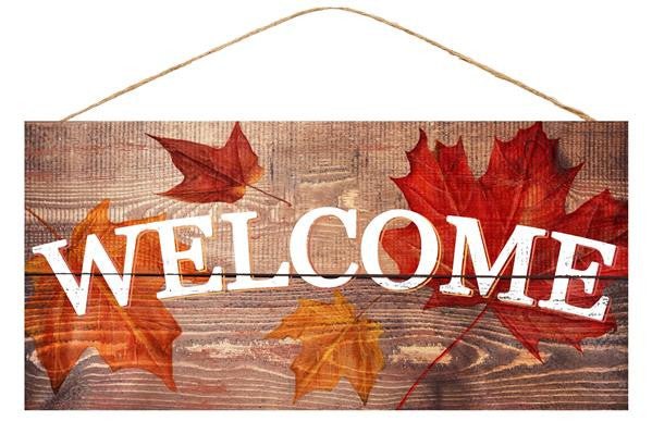 12.5" Fall Welcome Sign - AP8182 - The Wreath Shop