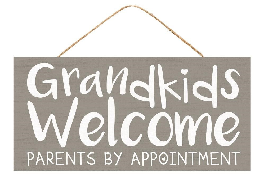 12.5" Grandkids Welcome Sign - AP7095 - The Wreath Shop
