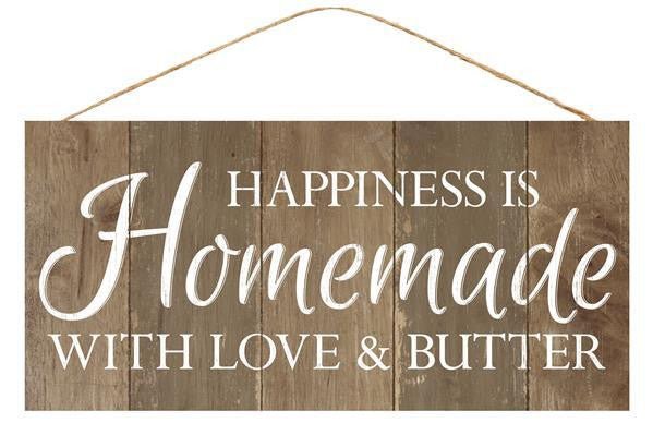 12.5" Happiness Is Homemade, Love & Butter Sign - AP8361 - The Wreath Shop