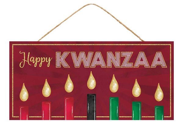12.5" Happy Kwanzaa Sign - AP8859 - The Wreath Shop