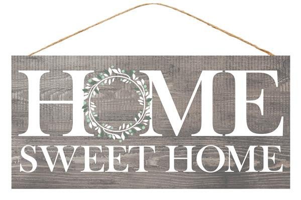 12.5" Home Sweet Home Sign: Gray - AP8310 - The Wreath Shop