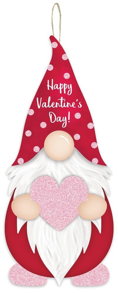 13" Happy Valentine's Gnome Sign - AP8901 - The Wreath Shop