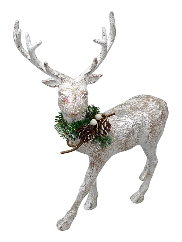 13" White Standing Deer - 84898WTGD - The Wreath Shop