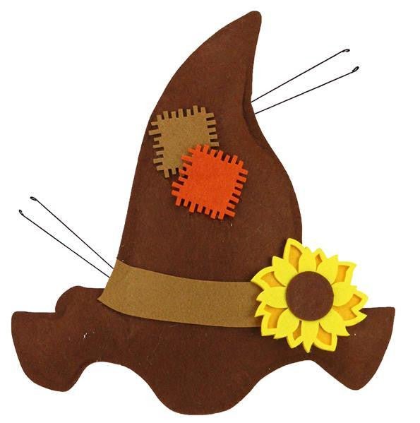 14" Felt Scarecrow Hat - HA4029 - The Wreath Shop