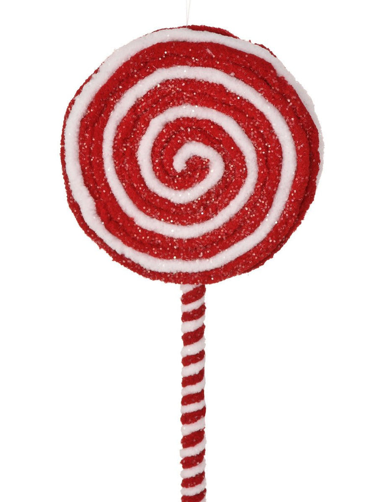 14" Frosty Swirl Lollipop Pick - MTX67145 - The Wreath Shop