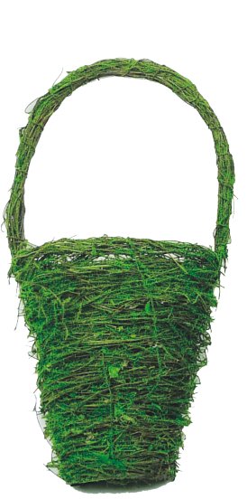 14" Moss Wall Basket - 62066 small - The Wreath Shop