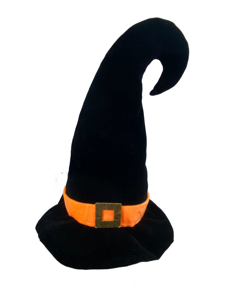 14" Plush Witch Hat: Black - 56882BK - The Wreath Shop