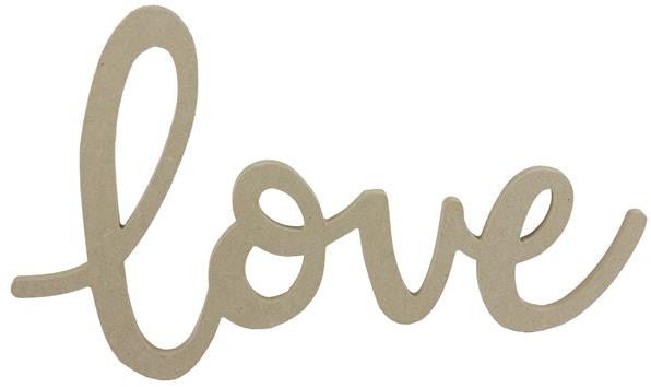 14.5" Love Sign, MDF Unfinished - AB2472 - The Wreath Shop