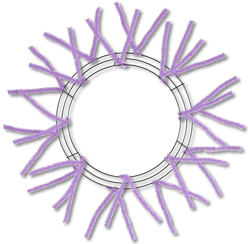 15-24" Pencil Work Wreath Form Lavender - XX750413 - The Wreath Shop