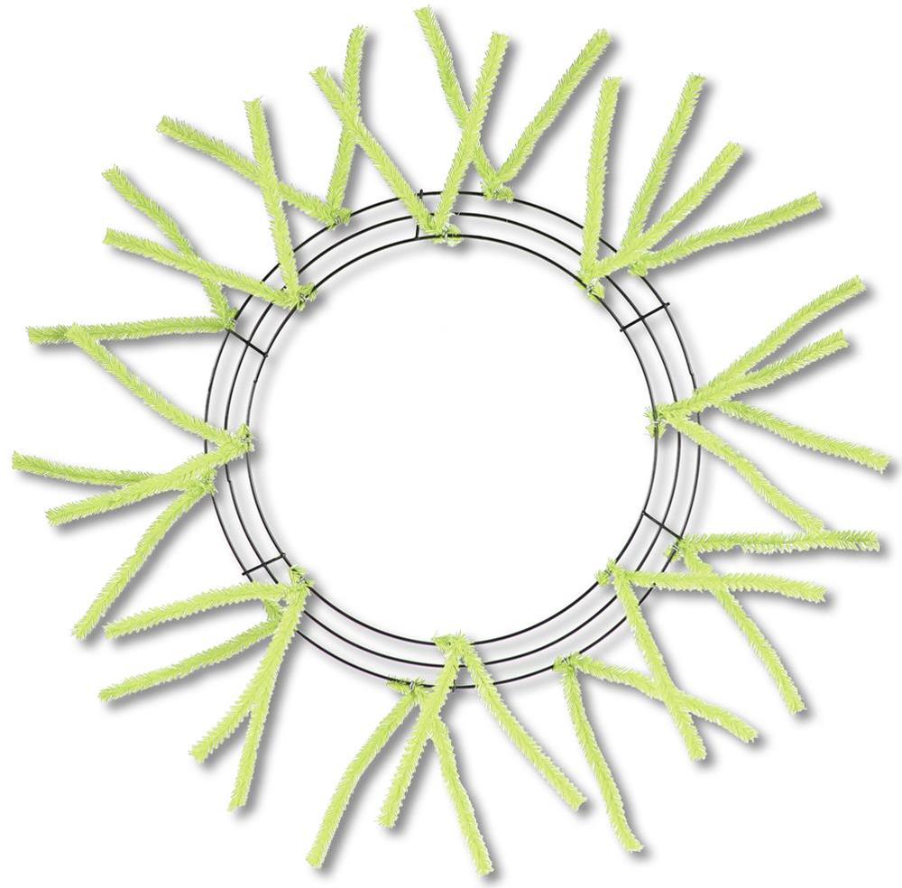 15-24" Pencil Work Wreath Form Lime Green - XX750437 - The Wreath Shop