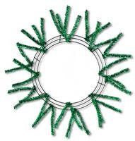 15-24" Pencil Work Wreath Form Metallic Emerald Green - XX751106 - The Wreath Shop