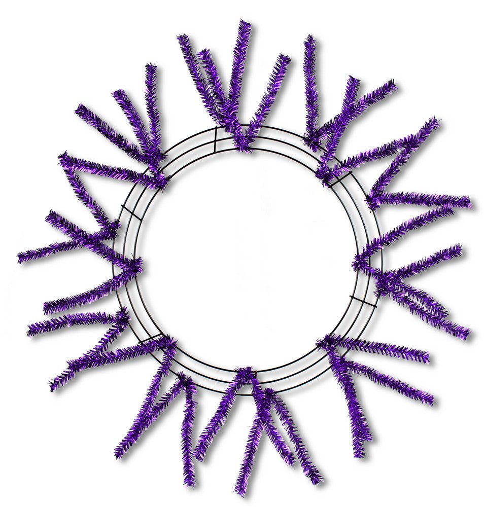 15-24" Pencil Work Wreath Form Metallic Purple - XX751123 - The Wreath Shop