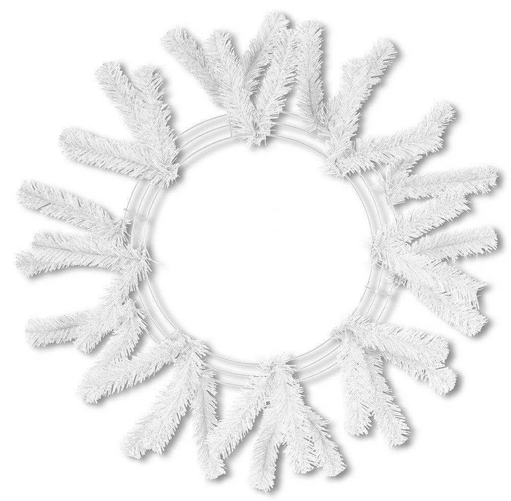 15-24" Work Wreath Form White - XX748827 - The Wreath Shop