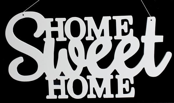 15" Home Sweet Home Sign: White - AB239027 - The Wreath Shop