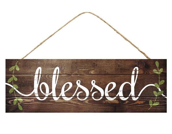 15" Rustic Blessed Sign - AP8005 - The Wreath Shop