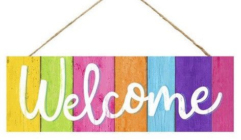 15" Summer Sign: Welcome - AP801617 - The Wreath Shop