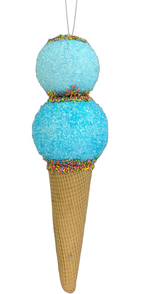 16" Ice Cream Cone: Blue - 63394BL - The Wreath Shop