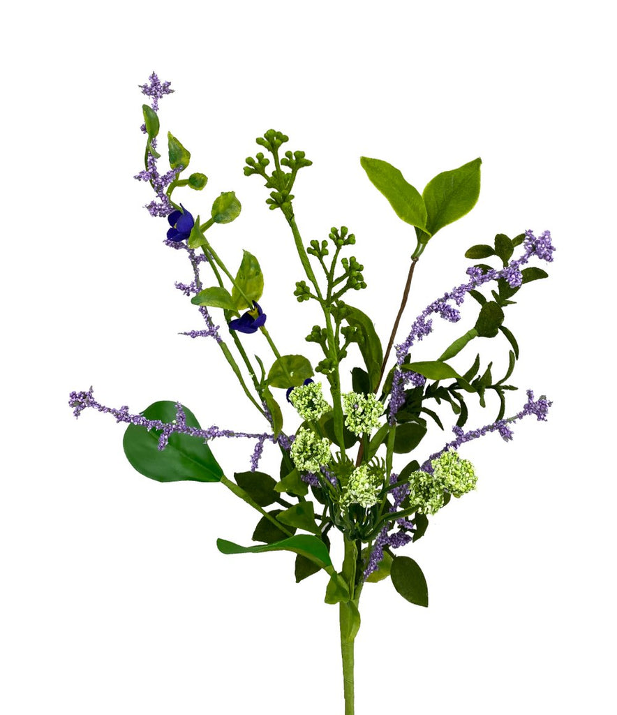 16" Lavender Mixed Leaf Pick - 63046SP16 - The Wreath Shop