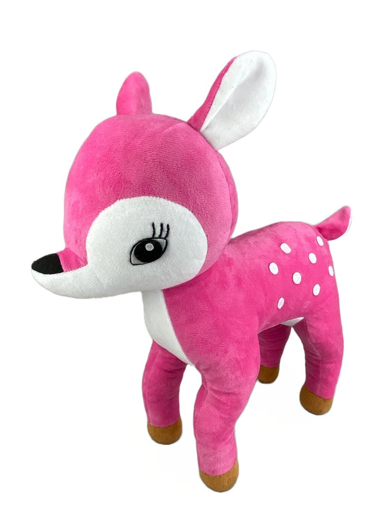 16" Pink Plush Deer - 85831PK - The Wreath Shop