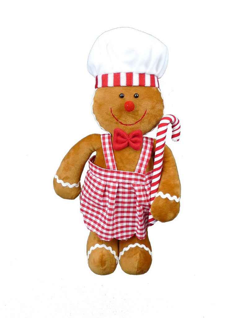 17" Plush Gingerbread Chef Girl - 84331BN - The Wreath Shop