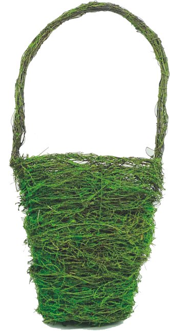 18" Moss Wall Basket - 62066 large - The Wreath Shop