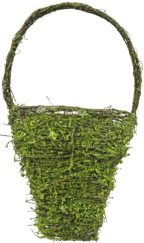18" Moss Wall Pocket Basket - GB59807 - The Wreath Shop