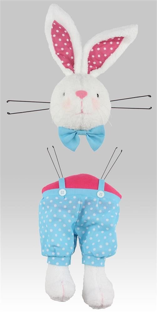 2 Pc Turquoise Boy Bunny Kit - HE7188 - The Wreath Shop