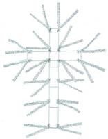 20" Pencil Work Cross Form White - XX770127 - The Wreath Shop