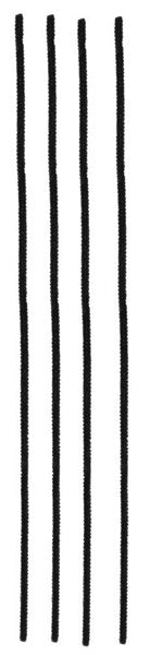 20" x 6mm Chenille Stems: Black (50) - MA200202 - The Wreath Shop