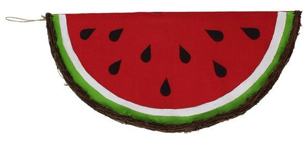 21" Fabric/Vine Watermelon Slice - KG3112 - The Wreath Shop