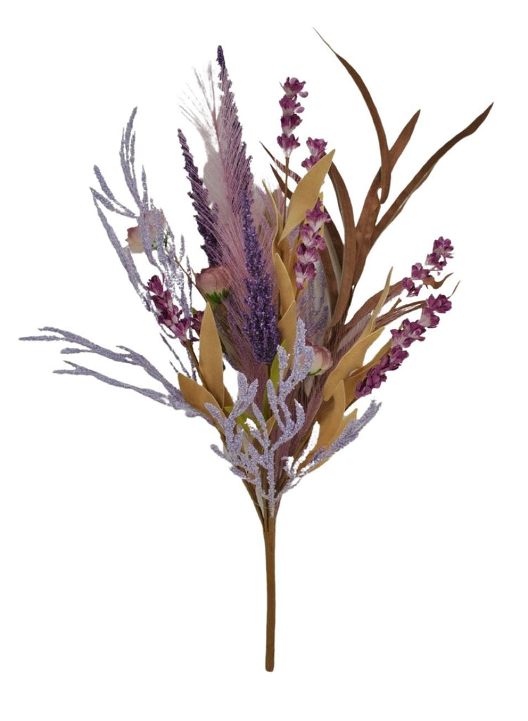 21" Heather Reed Grass Spray: Purple - 63498-PU - The Wreath Shop