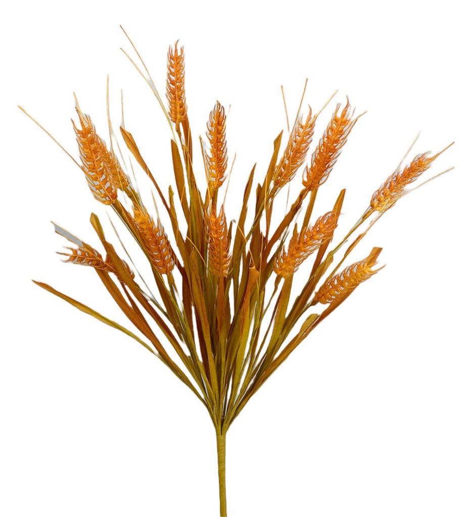 21" Orange Wheat Bush - 56982OR - The Wreath Shop